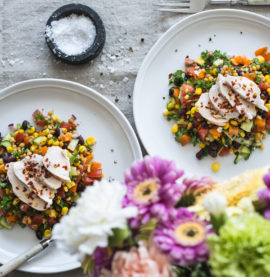 Fargerik linse- og bønnesalat