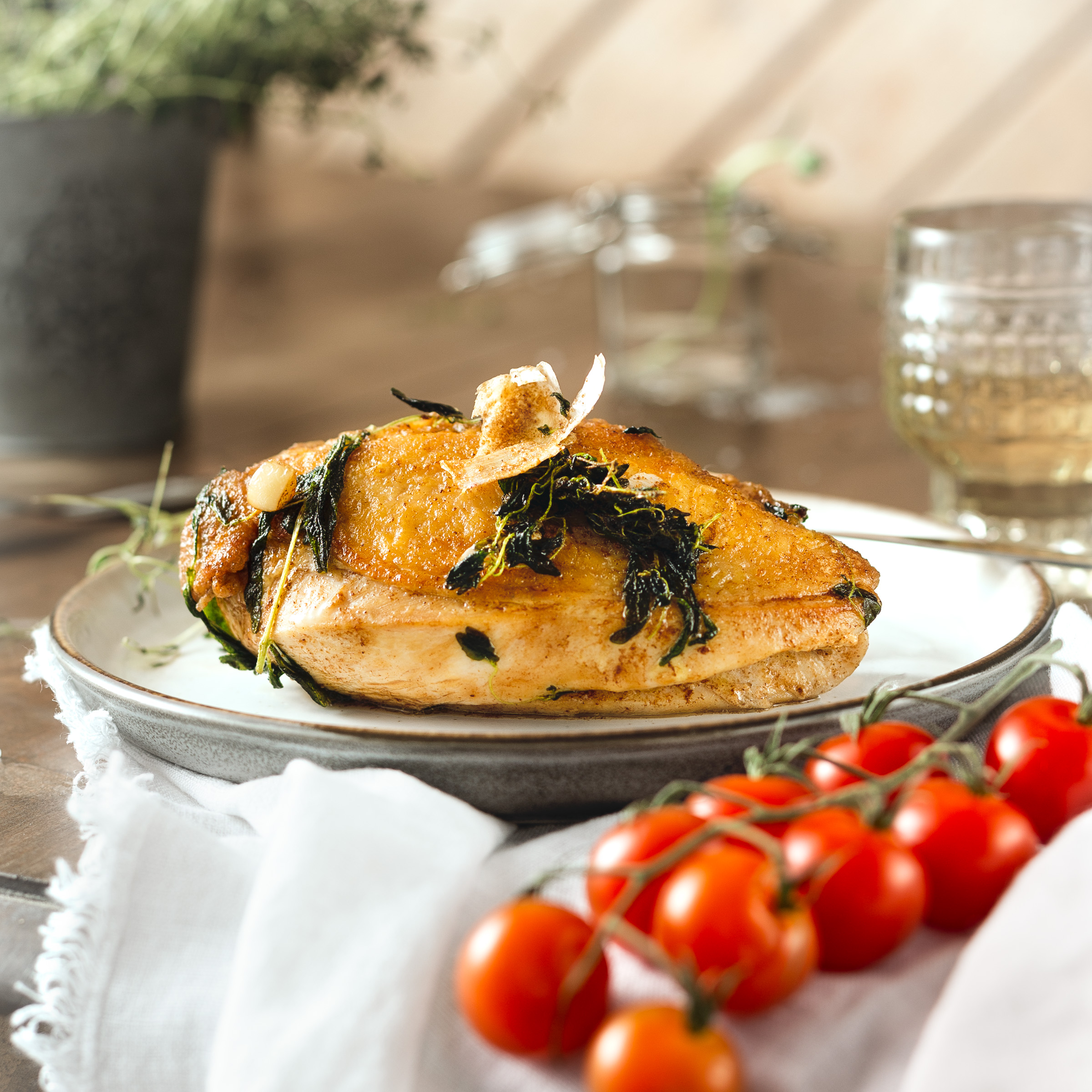 urtestekt kyllingbryst