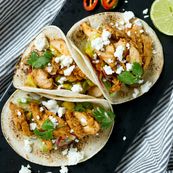 Kylling taco med hot mangosalsa