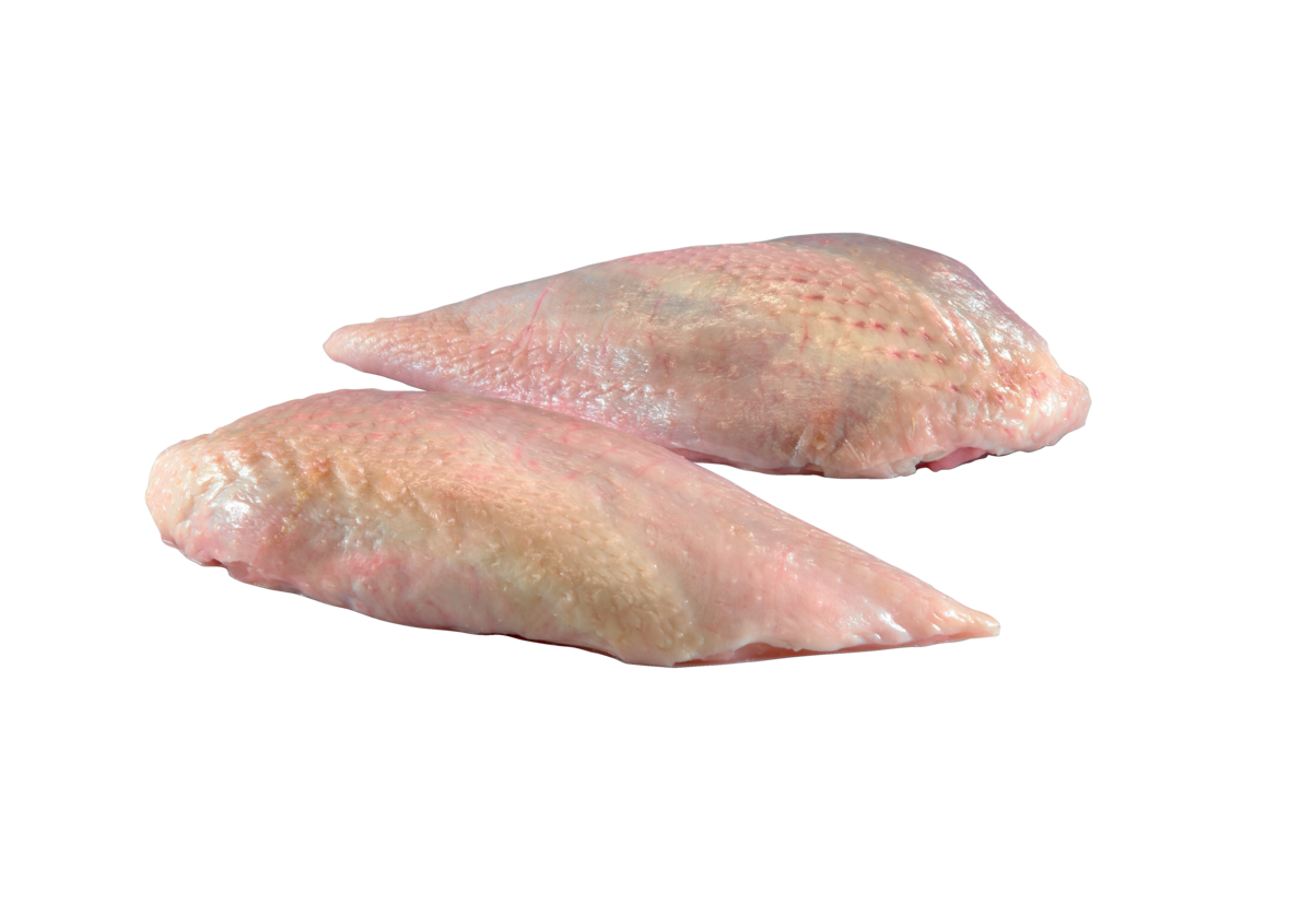 Kyllingbryst med skinn (naturell kylling, fryst)