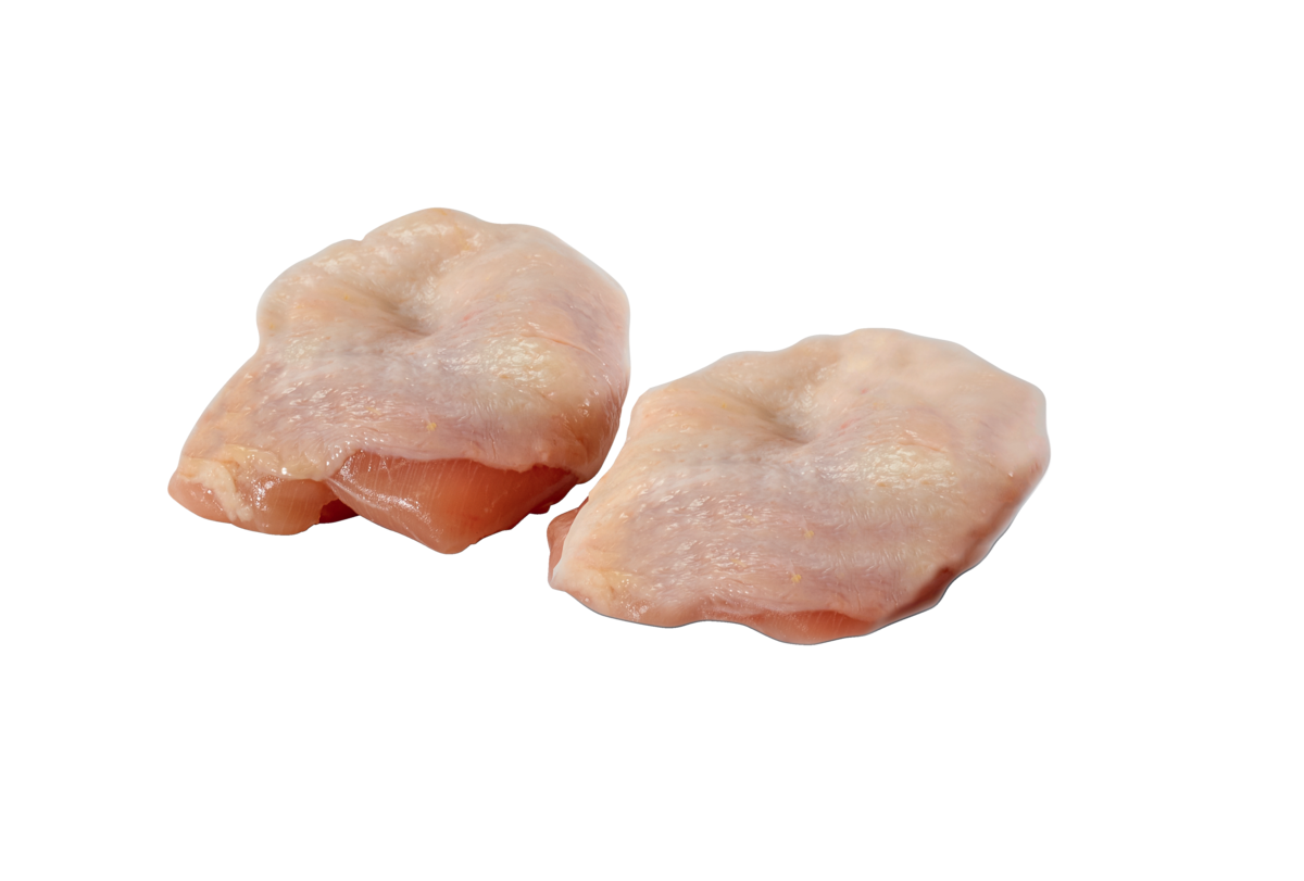Kylling Overlår med skinn uten ben