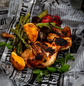 Butterfly orange chicken