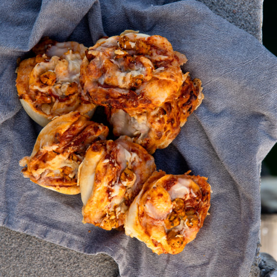 Pizaboller med planteprotein